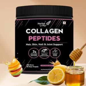 HerbalValley Collagen Peptides Powder | Supplement for Healthy Shiny Hair | Strong Nails | Optimal Skin | Joint Care